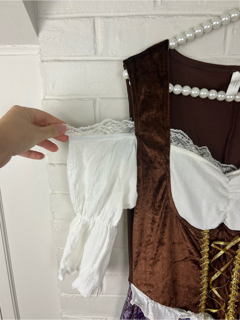 Party City Boho Gypsy Renaissance Faire Costume Cosplay Size M/L - Picture 4 of 9